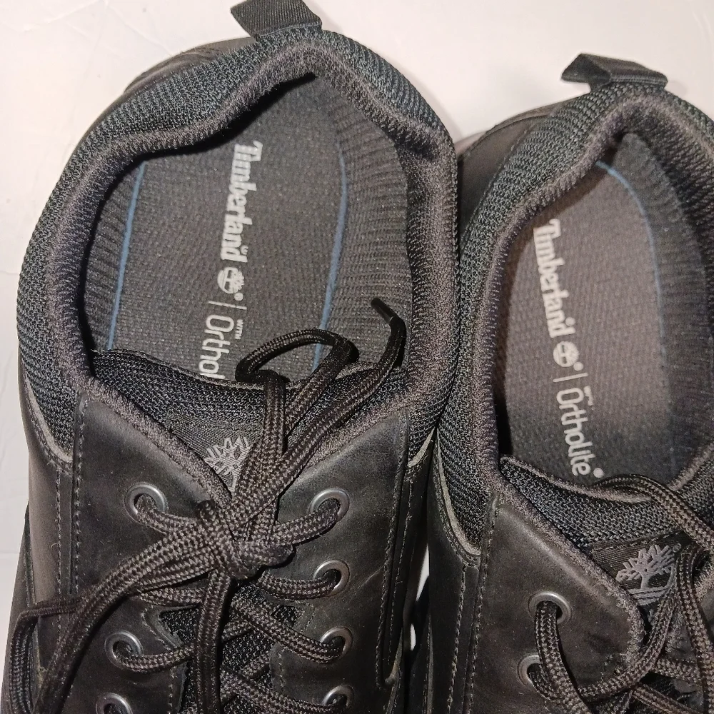 TIMBERLAND MEN'S KEELE RIDGE WATERPROOF LOW HIKER BLACK sz 12 - Picture 3 of 8
